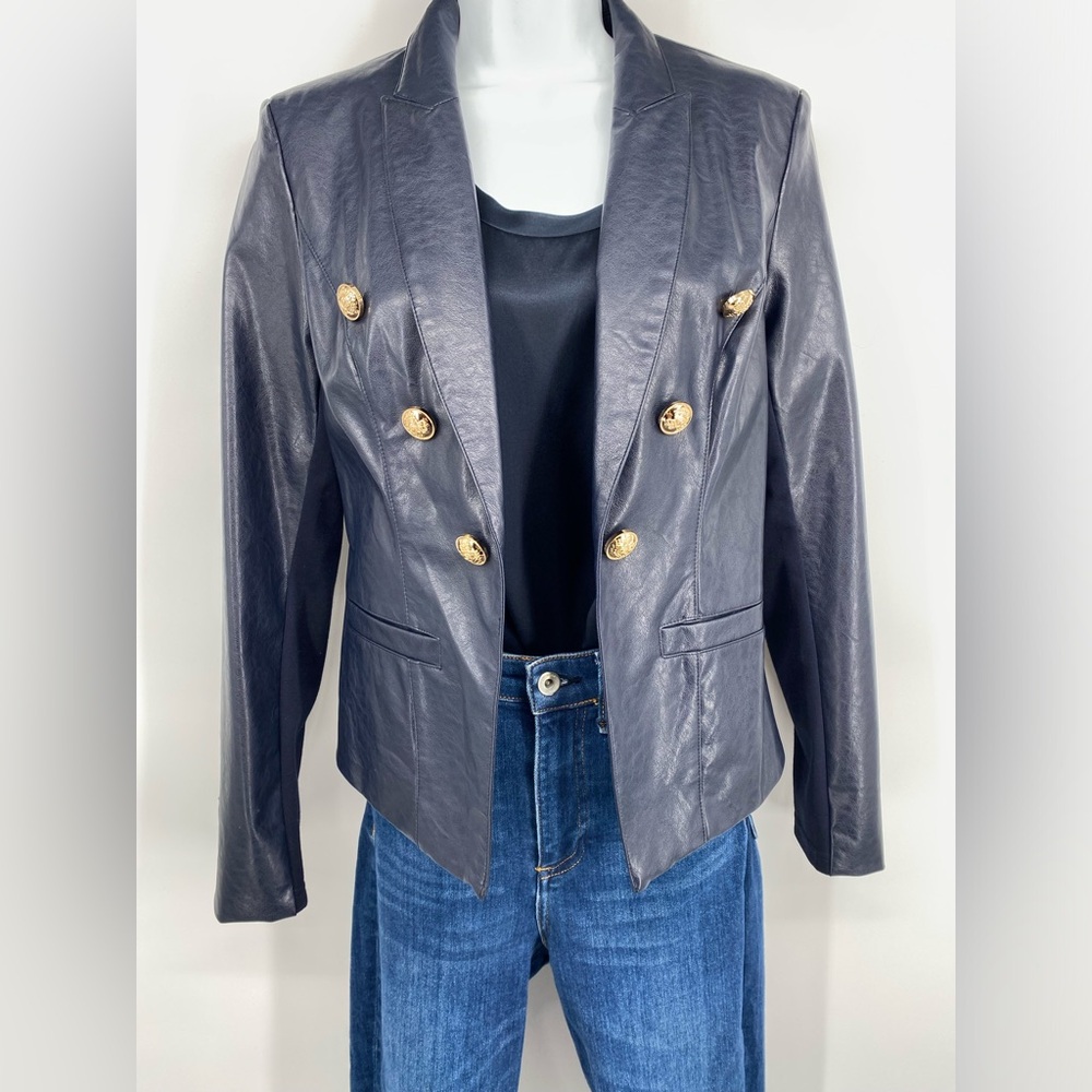 Kut from the Kloth Black Leather Jacket Blazers & Suit Jackets